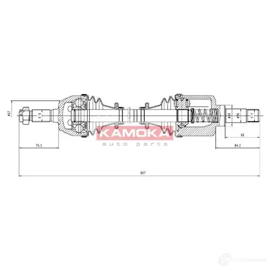 Приводной вал KAMOKA 1660162 YK C5QQ ct1138952 5908234616736