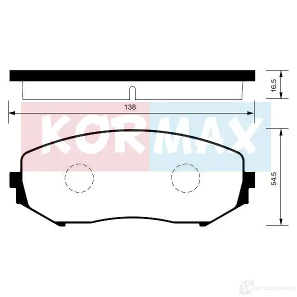 Тормозные колодки передние Suzuki vitara 05- escudo 05- KORMAX KFFP P9 KBP088 1420592474