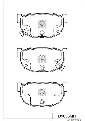 Тормозные колодки дисковые, комплект KASHIYAMA JDVC 2 1439897557 D1033MH изображение 0