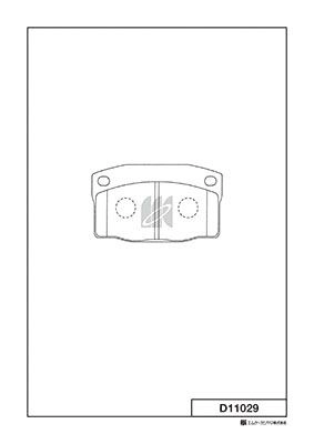 Тормозные колодки передние Daewoo Nexia 95- daewoo espero 93- KASHIYAMA D11029 1420591244 MZXI 4Q