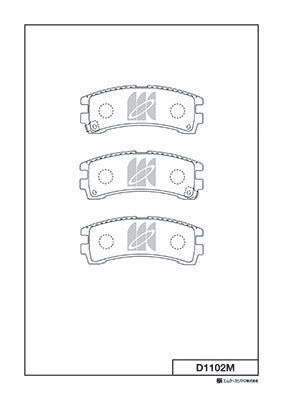 Тормозные колодки, дисковые, комплект KASHIYAMA X43HE A 1420576647 ZXGZZIY 'D1102M