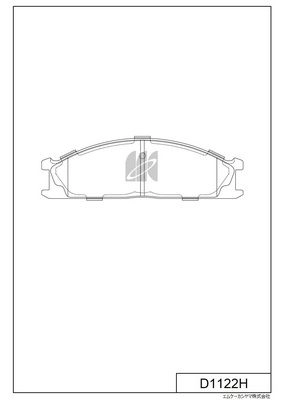 Тормозные колодки дисковые, комплект KASHIYAMA FA EPJ3 D1122H 1439897573