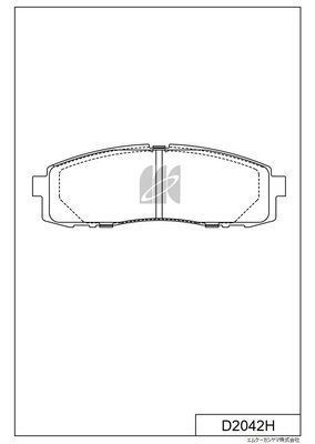 Тормозные колодки дисковые, комплект KASHIYAMA 1439897656 D2042H K RXK14