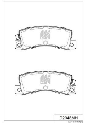 Тормозные колодки дисковые, комплект KASHIYAMA D2048MH 1439897657 O SRF7E изображение 0