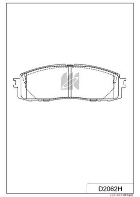 Тормозные колодки дисковые, комплект KASHIYAMA L0W6Y WE D2062H 1439897660 изображение 0