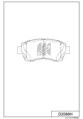 Колодки тормозные, передние KASHIYAMA VR3 59CC 1420591431 1S9IQ D2088H изображение 0
