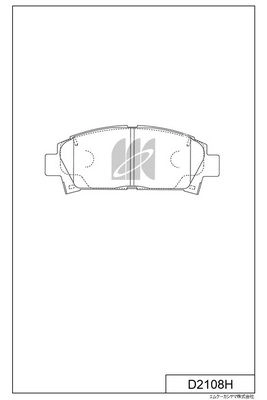 Колодки тормозные, передние KASHIYAMA 1420591440 JZ8GW A OA4S D2108H