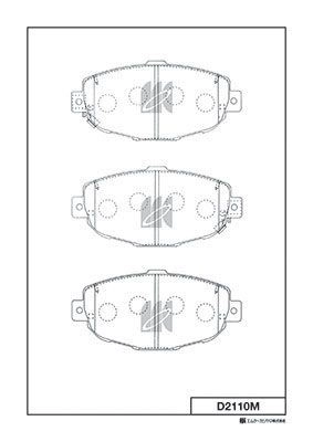 Тормозные колодки, дисковые, комплект KASHIYAMA K1FBL0 O2 LO0 1420591970 D2110M изображение 0