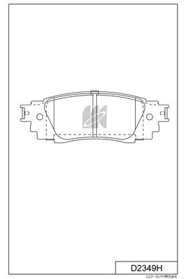 Тормозные колодки дисковые, комплект KASHIYAMA 2I 8IA 1439897690 D2349H изображение 0