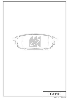 Тормозные колодки дисковые, комплект KASHIYAMA MPIZ4 8E D3111H 1439897716