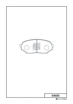 Тормозные колодки, дисковые, комплект KASHIYAMA D4025 0O USV4 1424488477 STCJDT изображение 0