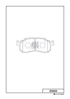 Тормозные колодки, дисковые, комплект KASHIYAMA 1420591614 D5034 TZFNQC3 NHS7 Y