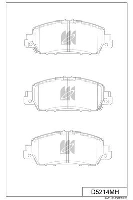 Комплект тормозных колодок, дисковый тормоз KASHIYAMA D5214MH 1440072149 WBZ R774 изображение 0