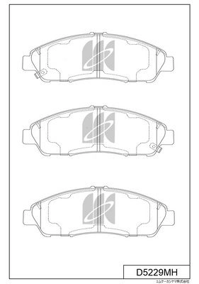 Тормозные колодки дисковые, комплект KASHIYAMA D5229MH 1439897751 NQ 45QR