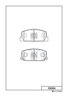 Тормозные колодки, дисковые, комплект KASHIYAMA MZ2 CHHJ D6084 1424488953 TCGYKX