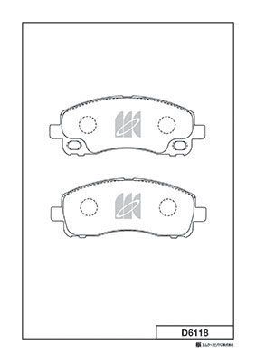 Тормозные колодки, дисковые, комплект KASHIYAMA V3OX8 Q85 NPX D6118 1420592061