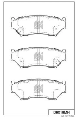 Колодки тормозные, передние KASHIYAMA 1420591717 ZD ZJ9 D9019MH IKZPB