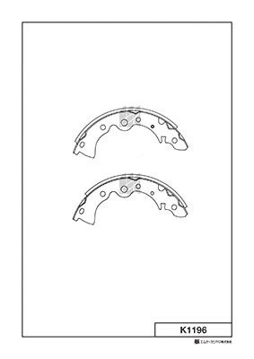 Тормозные колодки, комплект KASHIYAMA K1196 G 12XHI9 QV7G31R 1420592098