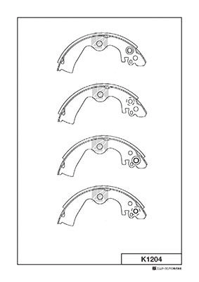Тормозные колодки, комплект KASHIYAMA K1204 JB 9PC QKIBP 1420592102