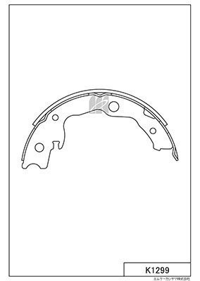 Тормозные колодки ручника, комплект KASHIYAMA K1299 1420592118 X4A0X3 B BEB7Z изображение 0