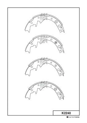 Тормозные колодки, комплект KASHIYAMA W9ZMDE7 76ZR U6 K2240 1424865358 изображение 0