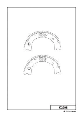 Тормозные колодки ручника, комплект KASHIYAMA 3 HTJ1UD 1420591809 K2298 VXO7L
