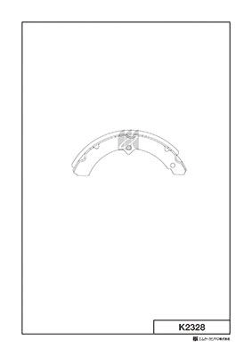 Тормозные колодки, комплект KASHIYAMA K2328 WD494J7 CQHAS GI 1424865373 изображение 0