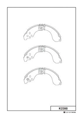 Тормозные колодки, комплект KASHIYAMA 1424865376 K2398 XSWZRF0 SFIYJ B