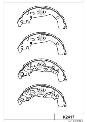 Тормозные колодки, комплект KASHIYAMA 1YTMA M K2417 PGLTJD4 1424865378 изображение 0