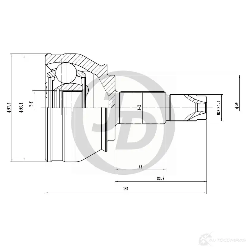ШРУС JD JCT0121 5QY WY 1420591055