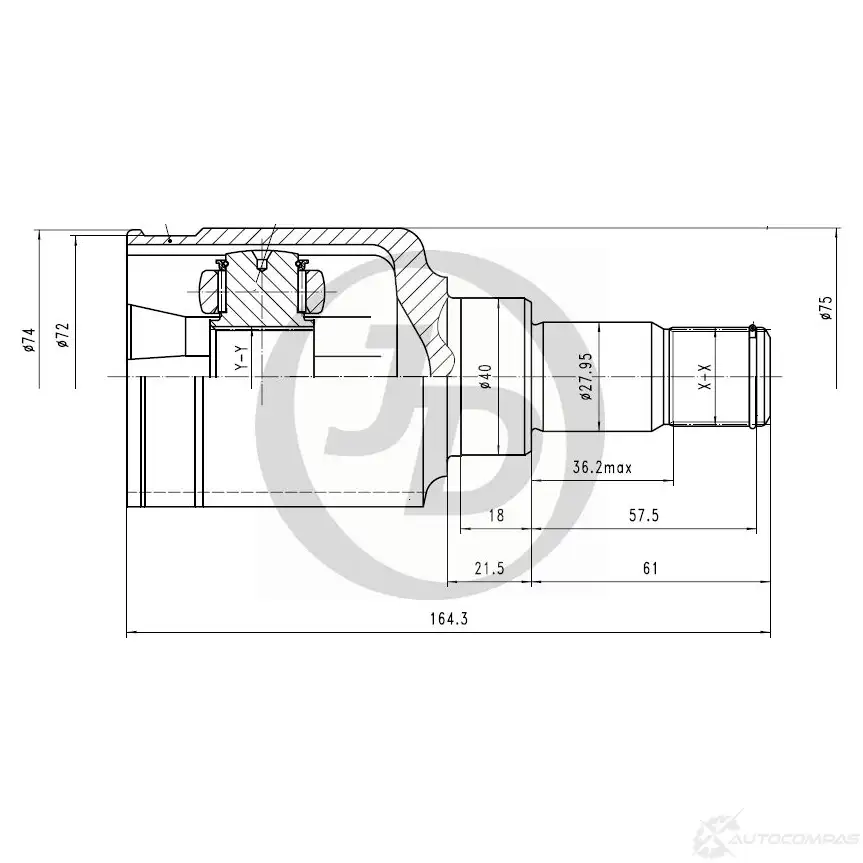 ШРУС JD 1420590920 JKE A0 JCN0170