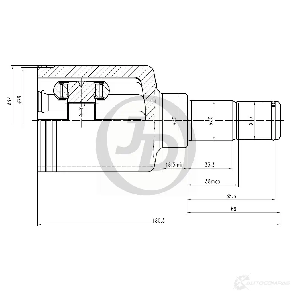 ШРУС JD 1420590921 NL SXL0 JCN0171 изображение 0
