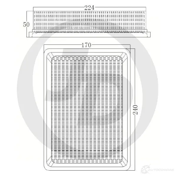 Фильтр воздушный JD JDA0017 1420590155 Y9 M2EB изображение 0