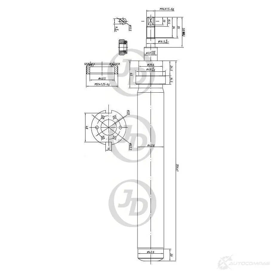 Амортизатор JD JAA0145 1420585330 MSB FR