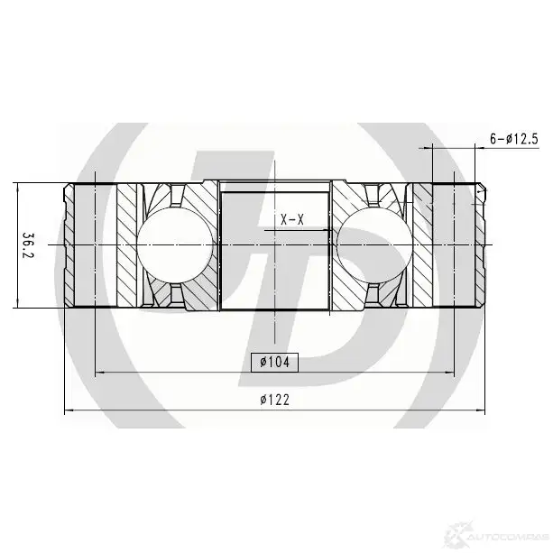 ШРУС JD 1420590912 G4A6Q J2 JCN0140 изображение 0