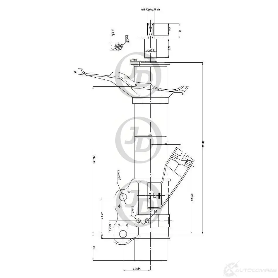Стойка амортизатора JD 1420585522 JUG Z0Y JAS0082