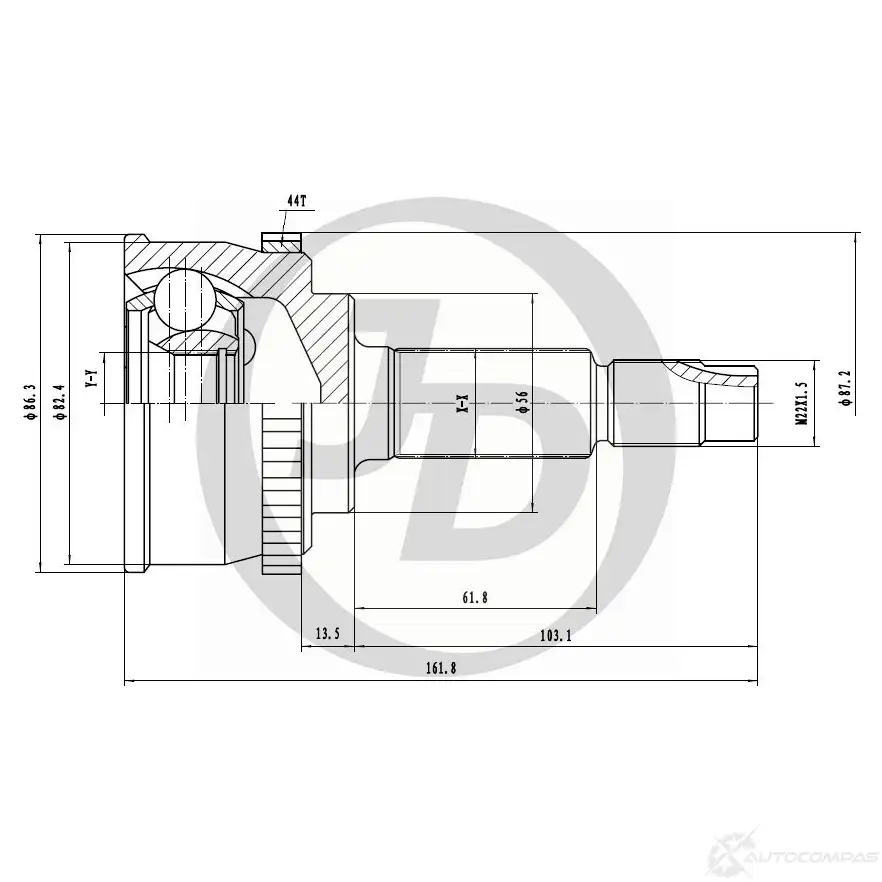 ШРУС JD JCT0037A 1420590980 VG HTS изображение 0