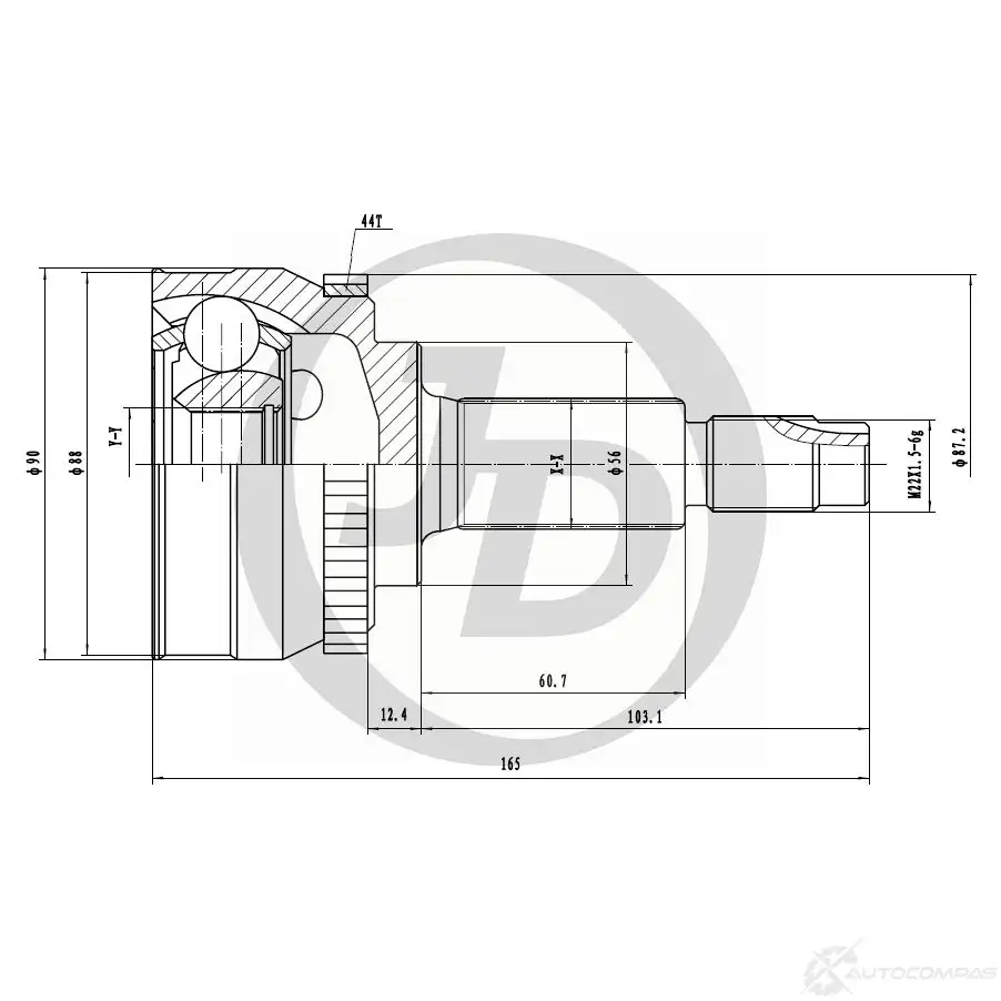 ШРУС JD JCT0076A 1420591018 PA 18ASJ