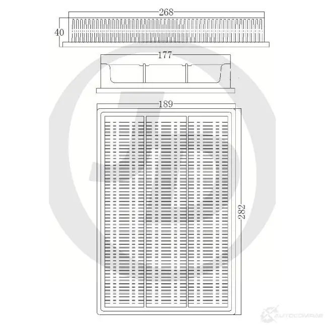 Фильтр воздушный JD ID M1O JDAN219V 1420590453 изображение 0