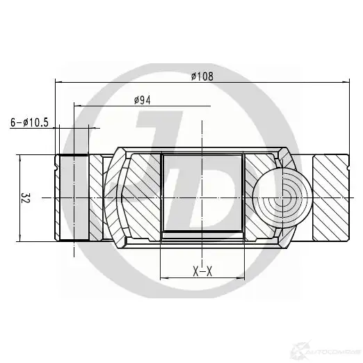 ШРУС JD 1420590918 JCN0162 DRV NE изображение 0