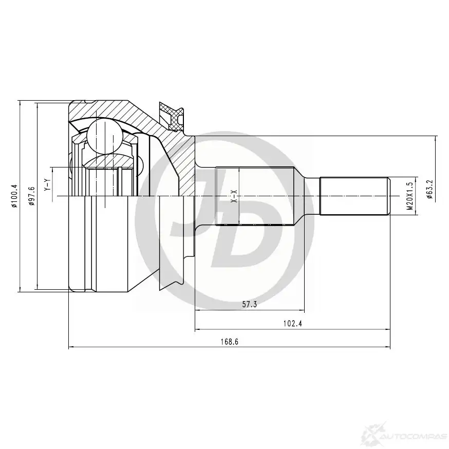 ШРУС JD JCT0217 M9YQ9 4T 1420591112