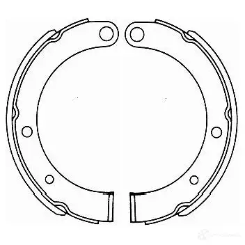 Ремкомплект колодок ручника KAVO PARTS FXB TQKL bs6421 8715616128087 1759674