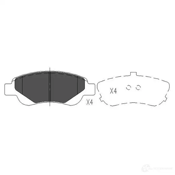 Тормозные колодки, комплект KAVO PARTS MKB9 VB 8715616133227 1767566 kbp9024 изображение 5
