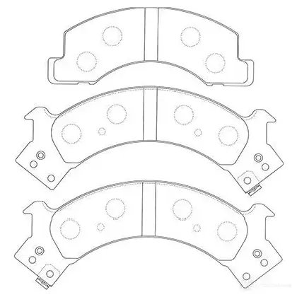 Тормозные колодки, комплект KAVO PARTS bp3518 1757331 8715616137393 BE CL7E изображение 0