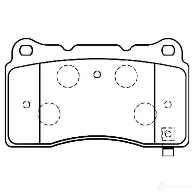 Тормозные колодки, комплект KAVO PARTS 8 DPAGAL 8715616025331 1757486 bp5539