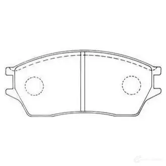 Тормозные колодки, комплект KAVO PARTS H7GQ ZP kbp2060 8715616233224 1767142