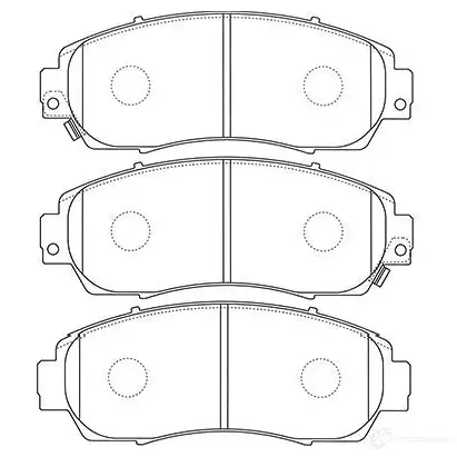 Тормозные колодки, комплект KAVO PARTS bp2059 3A D5CO 8715616085281 1757248