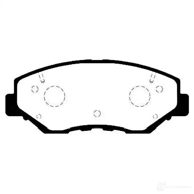 Тормозные колодки, комплект KAVO PARTS 5BG RLK bp2042 1757231 8715616016148