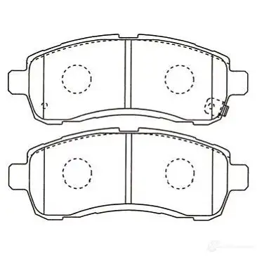 Тормозные колодки, комплект KAVO PARTS bp4576 1757436 DZ2N L2 8715616084802 изображение 0