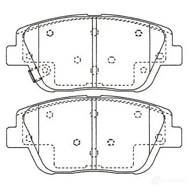 Тормозные колодки, комплект KAVO PARTS QTM UJ43 1757362 8715616167697 bp4028 изображение 0